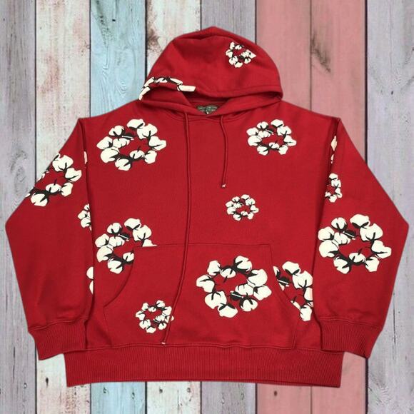 Classic Women's Denim Tears Hoodie Red - Picture 1 of 4